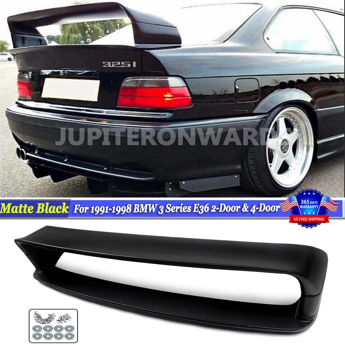 FOR BMW 3 SERIES E36 REAR BOOT SPOILER WING 320i 328i SEDAN COUPE M3 GT STYLE 1990-1998 Tail Splitter Spoiler Matte Black Wing
FOR BMW 3 SERIES E36 REAR BOOT SPOILER WING 320i 328i SEDAN COUPE M3 GT STYLE 1990-1998 Tail Splitter Spoiler Matte Black Wing