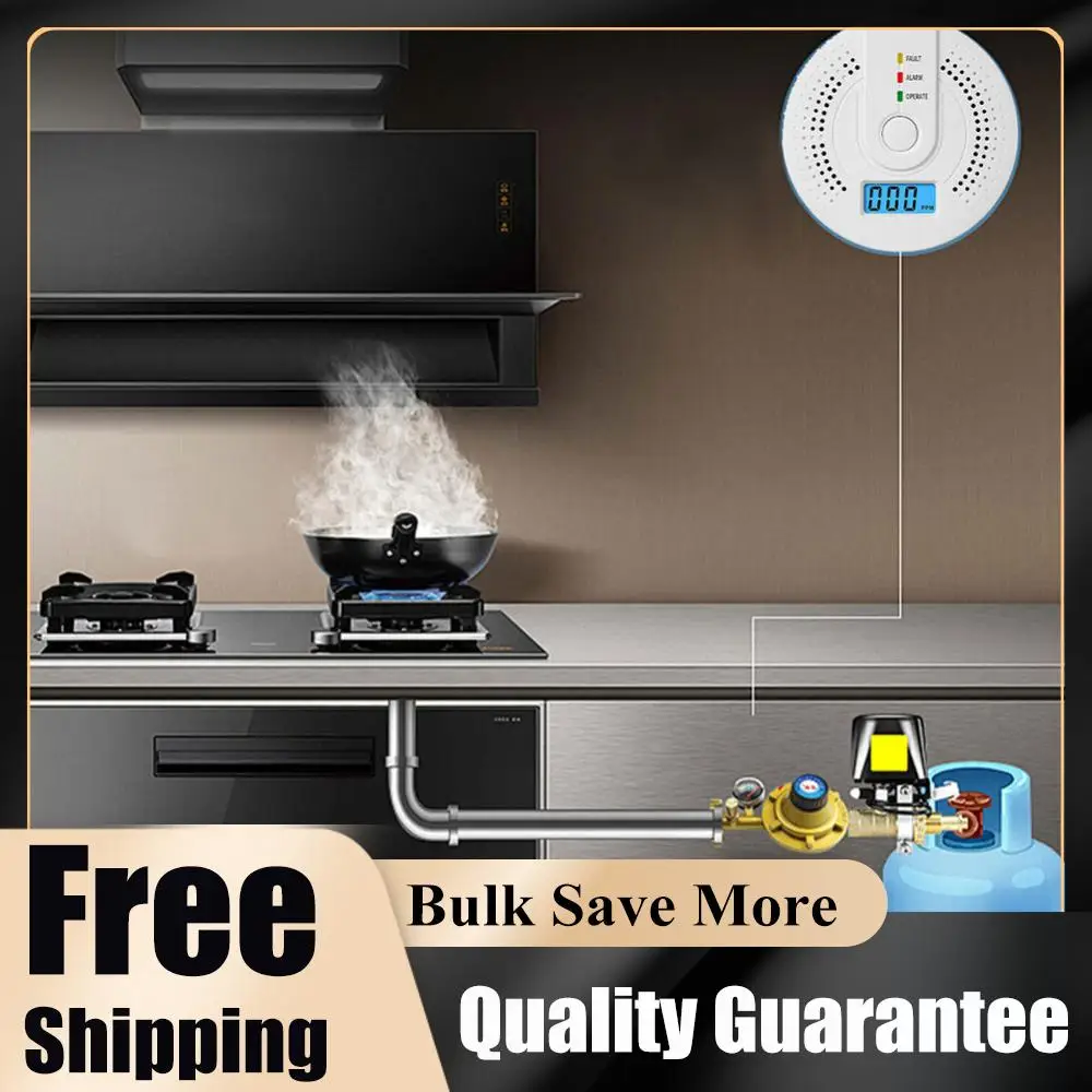 Цифровой датчик-сигнализатор утечки угарного газа (CO) на батарейках, портативный детектор CO для дома и склада
Цифровой датчик-сигнализатор утечки угарного газа (CO) на батарейках, портативный детектор CO для дома и склада