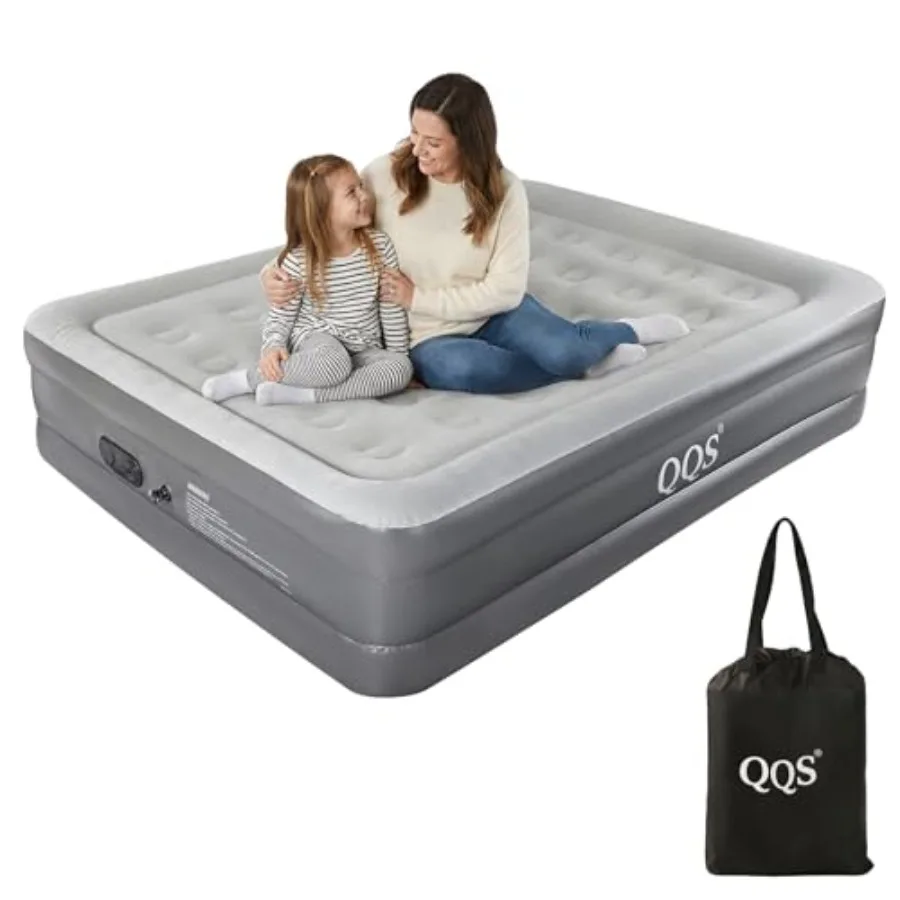 Air Mattress Queen with Built-in Pump 18" Raised Inflatable Bed with Integrated Pillow Design Self-Inflating Blow Up Mattress f
Air Mattress Queen with Built-in Pump 18" Raised Inflatable Bed with Integrated Pillow Design Self-Inflating Blow Up Mattress f