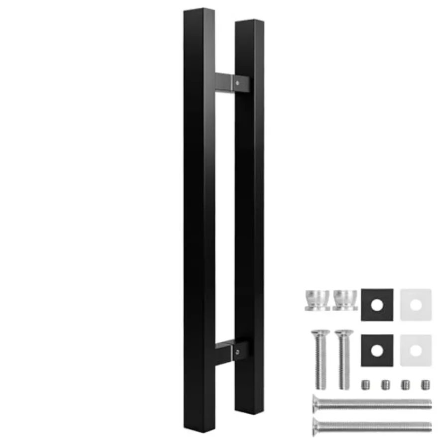 Bak to Bak Frameless Glass Shower Door Pulls Fits 6-12mm 1/4"-1/2" Glass Doors Mounting Hole Distance Matte Black Staless Steel
Bak to Bak Frameless Glass Shower Door Pulls Fits 6-12mm 1/4"-1/2" Glass Doors Mounting Hole Distance Matte Black Staless Steel