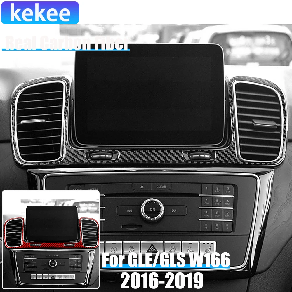 Real Carbon Fiber Car Accessories Center Air Vent Trim Cover Soft Sticker For Mercedes-Benz W166 GLE/GLS 2016 2017 2018 2019
Real Carbon Fiber Car Accessories Center Air Vent Trim Cover Soft Sticker For Mercedes-Benz W166 GLE/GLS 2016 2017 2018 2019