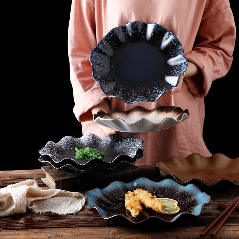 Japanese Tableware Retro Plate High-value Salad Plate Creative Restaurant Dish Western Dish Steak
Japanese Tableware Retro Plate High-value Salad Plate Creative Restaurant Dish Western Dish Steak