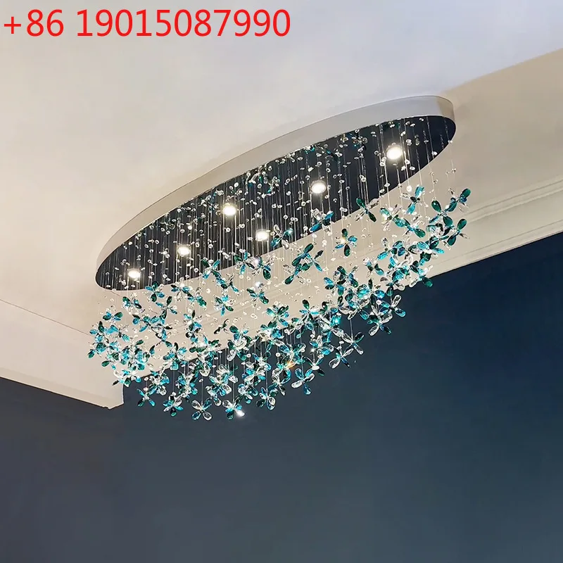 Restaurant crystal ceiling lamp post-modern light luxury living room art atmosphere villa hotel lamps
Restaurant crystal ceiling lamp post-modern light luxury living room art atmosphere villa hotel lamps