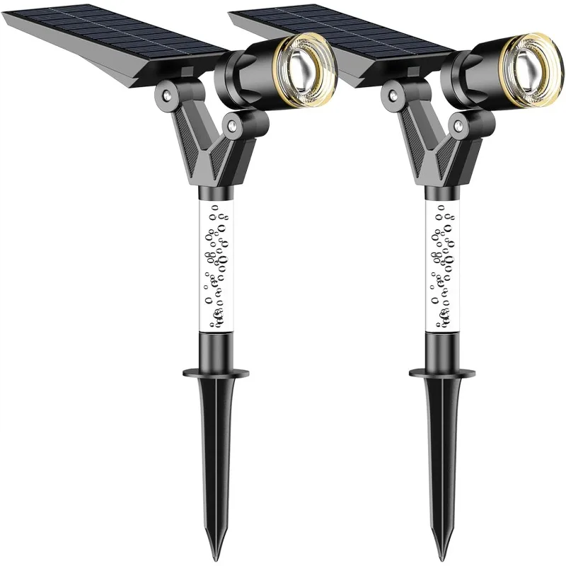 Solar Spot Lights Outdoor Waterproof,Warm White Solar Powered Lights,Smart Circuit for All-Night Illumination for Yard,House,2PK
Solar Spot Lights Outdoor Waterproof,Warm White Solar Powered Lights,Smart Circuit for All-Night Illumination for Yard,House,2PK