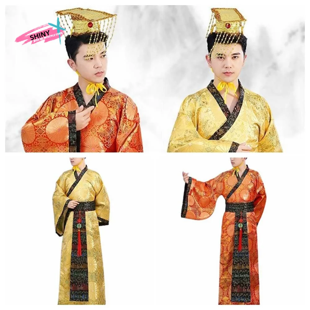 Outfit Ancient Chinese Men Hanfu Chinese Emperor King Stage Clothes Stage Costumes Chinese Men Ancient Dress Yellow Color
Outfit Ancient Chinese Men Hanfu Chinese Emperor King Stage Clothes Stage Costumes Chinese Men Ancient Dress Yellow Color
