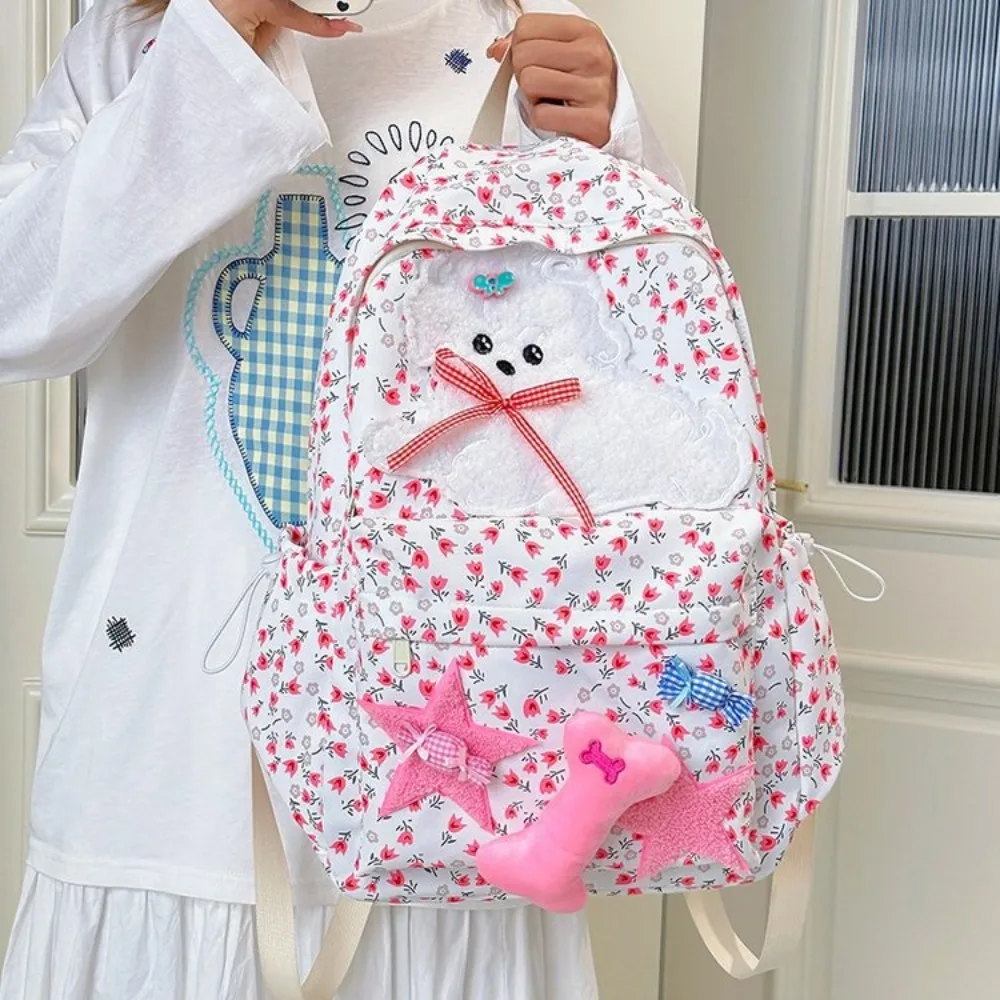 Broken Flower Bag School Bow Star Mochila Cartoon Dog Backpack Teenage Girls Cute Mochilas High Capacity Student Bags for Woman
Broken Flower Bag School Bow Star Mochila Cartoon Dog Backpack Teenage Girls Cute Mochilas High Capacity Student Bags for Woman