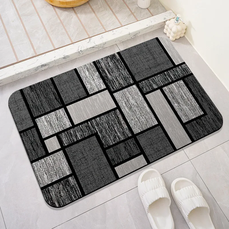 Modern Geometric Pattern Bath Mat Non-slip Water-absorbent Rug for Bathroom Toilet Shower Room Home Decor
Modern Geometric Pattern Bath Mat Non-slip Water-absorbent Rug for Bathroom Toilet Shower Room Home Decor