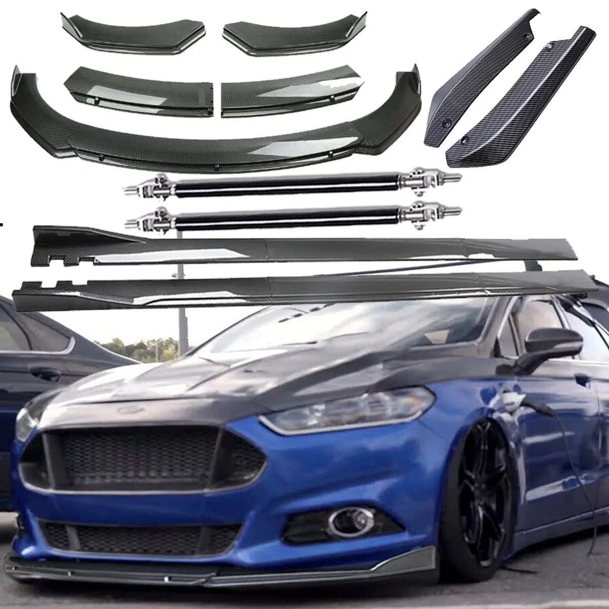 Front Bumper Lip Rear Splitter Spoiler Side Skirt Carbon Fiber For Ford Focus RS
Front Bumper Lip Rear Splitter Spoiler Side Skirt Carbon Fiber For Ford Focus RS