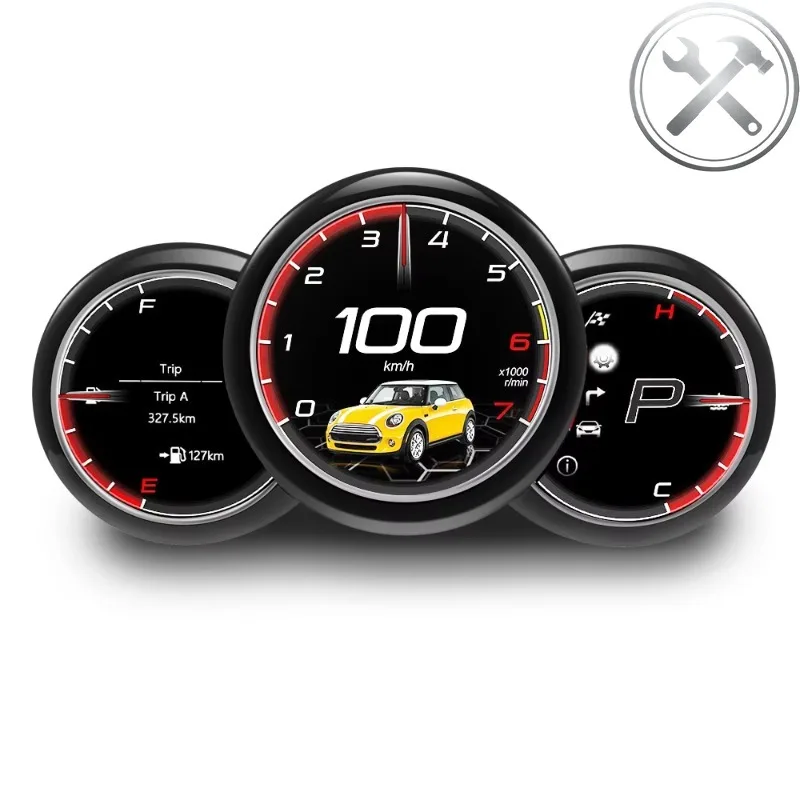 MEKEDE LINUX System 1920720 HD LCD Dashboard Screen Speedometer Digital Cluster Auto Parts for MINI 2014-2023
MEKEDE LINUX System 1920720 HD LCD Dashboard Screen Speedometer Digital Cluster Auto Parts for MINI 2014-2023