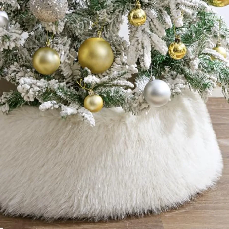 Christmas Tree Collar: Snow White Luxury Thick Plush Faux Fur Xmas Tree Collars Cover Rustic Size Adjustable Tree Skirt for Hol
Christmas Tree Collar: Snow White Luxury Thick Plush Faux Fur Xmas Tree Collars Cover Rustic Size Adjustable Tree Skirt for Hol