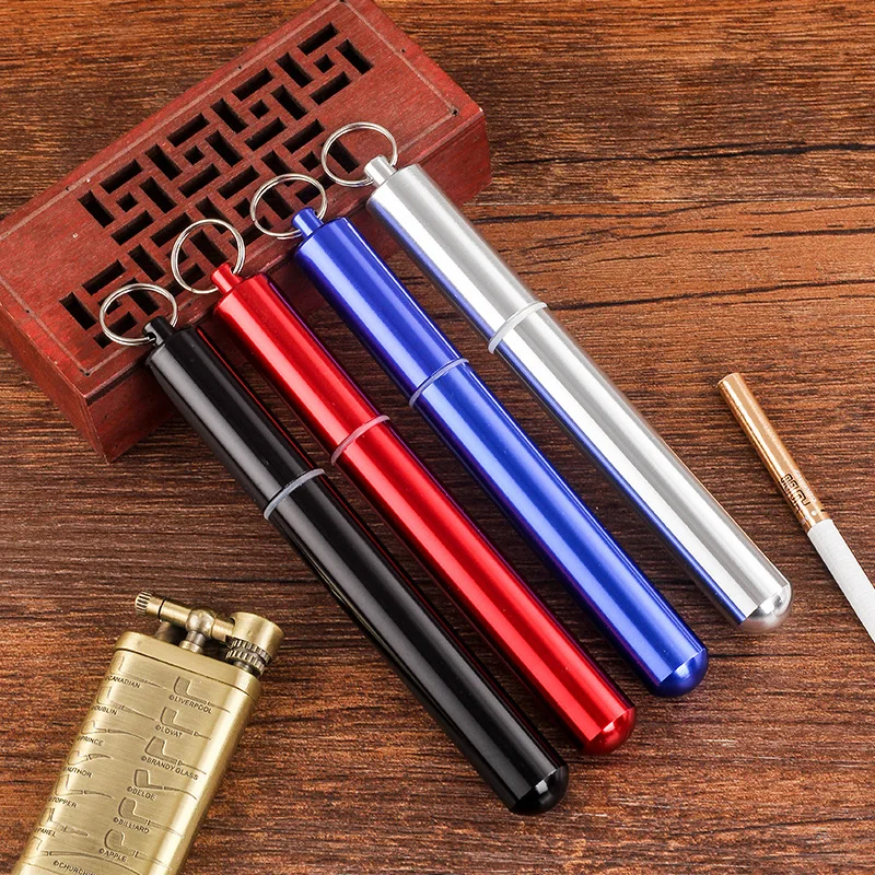 Portable Metal Waterproof Cigarette Case Moisture-proof and Mini Alloy Cigarette Holder Can Pack 2 Slim Cigarettes Cigar Case
Portable Metal Waterproof Cigarette Case Moisture-proof and Mini Alloy Cigarette Holder Can Pack 2 Slim Cigarettes Cigar Case