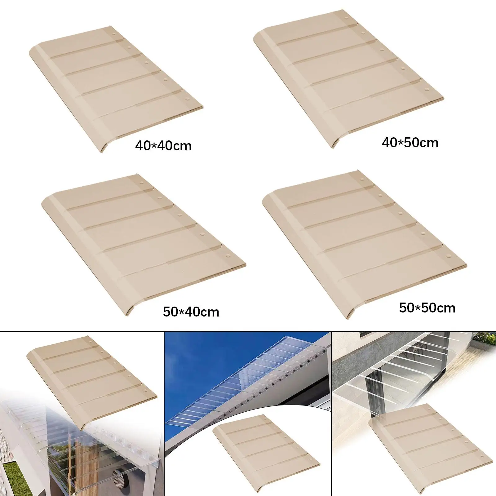 Door Awning Canopy Outdoor Porch Canopy Rain Snow Sunlight Protection Sun Shetter Cover for Garden
Door Awning Canopy Outdoor Porch Canopy Rain Snow Sunlight Protection Sun Shetter Cover for Garden