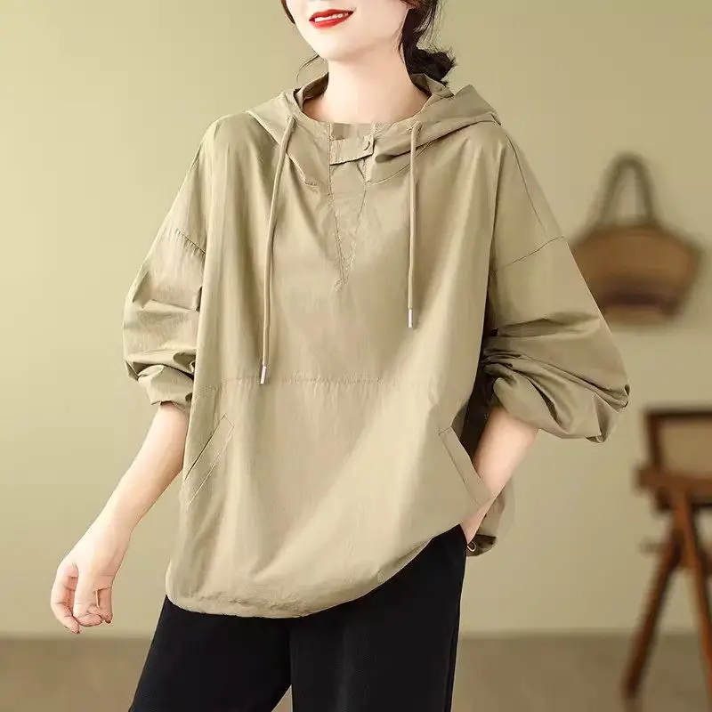 Leisure Women's Clothing 2024 Spring And Autumn Outdoor Sports Coat Loose Windproof Hoodie Top Sweatshirt K137
Leisure Women's Clothing 2024 Spring And Autumn Outdoor Sports Coat Loose Windproof Hoodie Top Sweatshirt K137