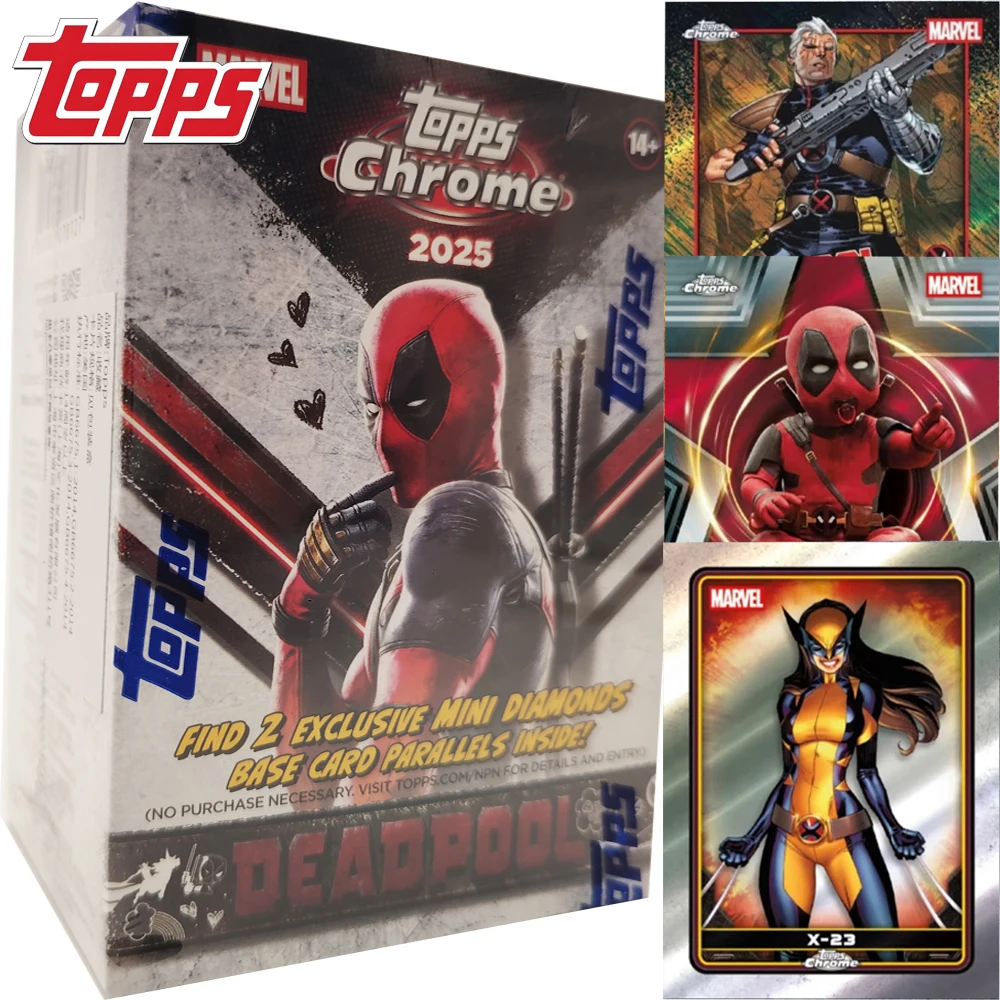 Official 2025 Topps Chrome Value Deadpool Collection Card High-definition Character Premium Fashion Rare Cards Birthday Gifts
Official 2025 Topps Chrome Value Deadpool Collection Card High-definition Character Premium Fashion Rare Cards Birthday Gifts