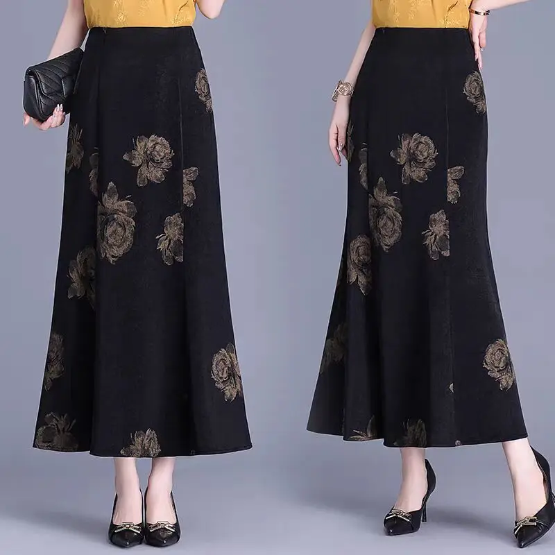 Printed Skirt Women Summer New Temperament Long Skirt Fishtail Skirt Hip-covered Skirt
Printed Skirt Women Summer New Temperament Long Skirt Fishtail Skirt Hip-covered Skirt