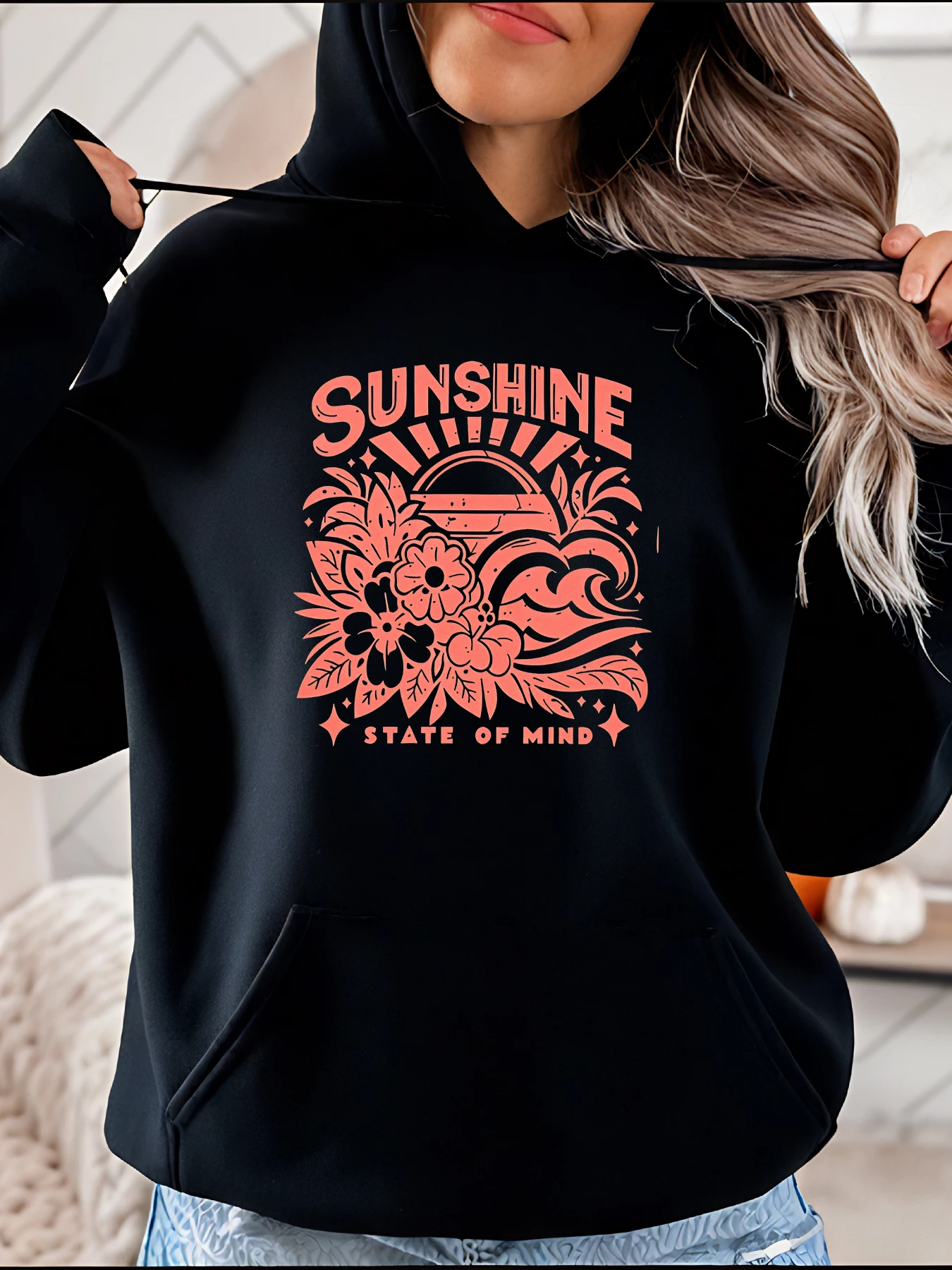 Sunshine State of Mind Hoodie Floral Print Women's Casual Sweatshirt Fashion Pullover Autumn Winter Outwear for Girls
Sunshine State of Mind Hoodie Floral Print Women's Casual Sweatshirt Fashion Pullover Autumn Winter Outwear for Girls