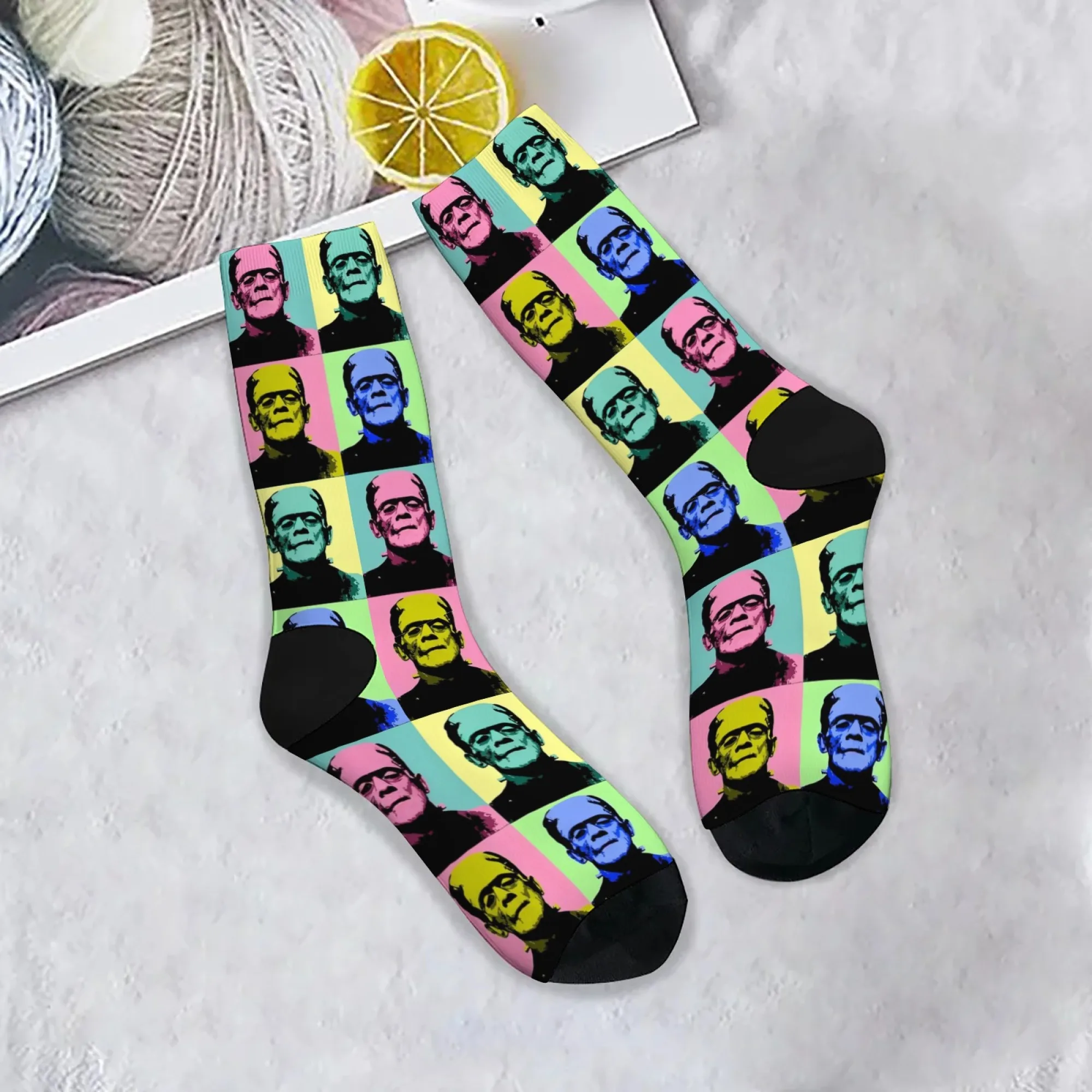 Monster Frankenstein Horror Movie Pop Art Socks Novelty Funny Men's Socks Retro Fashion Street Crazy Hip-Hop Socks Party Gift
Monster Frankenstein Horror Movie Pop Art Socks Novelty Funny Men's Socks Retro Fashion Street Crazy Hip-Hop Socks Party Gift