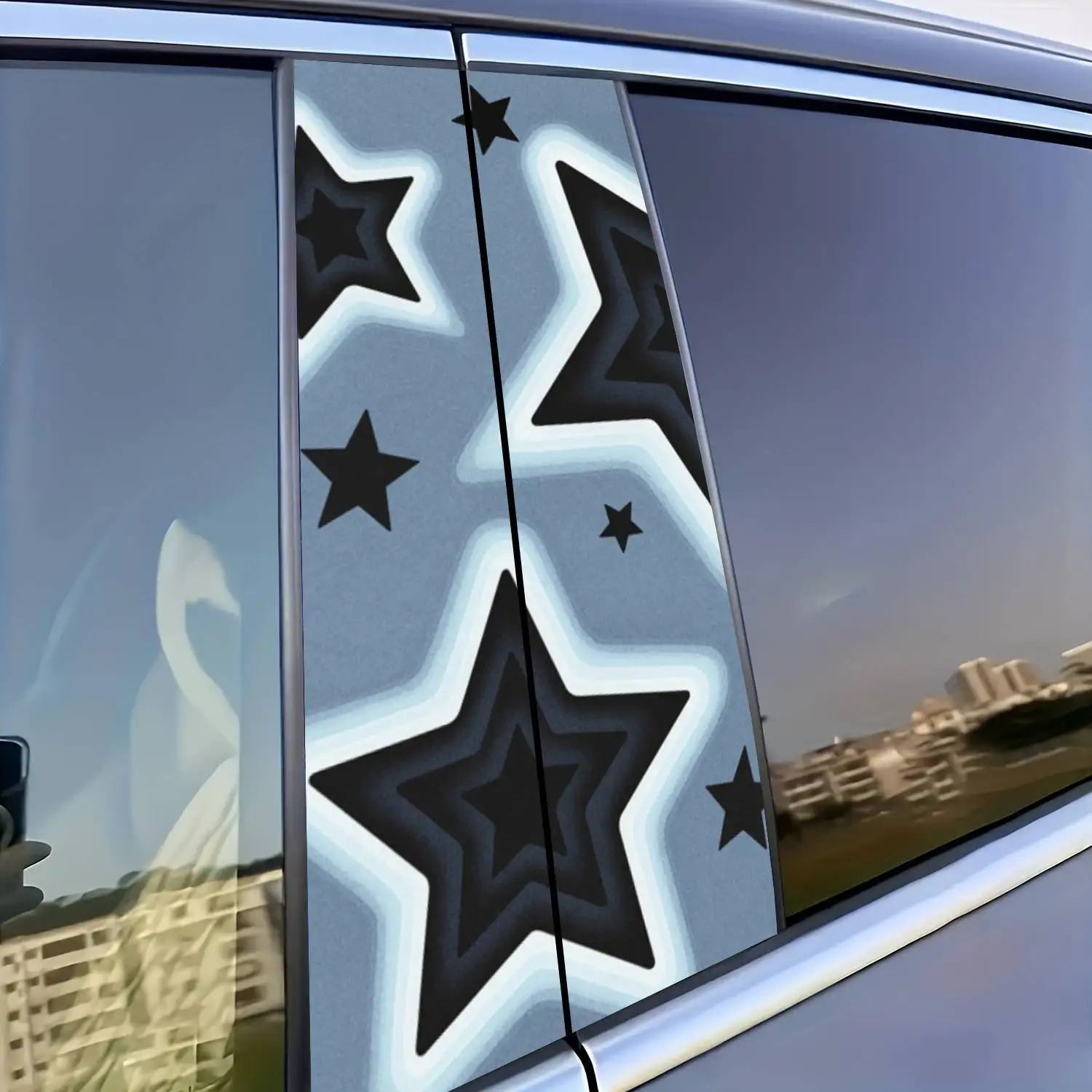 B-pillar vinyl car decal set (2 pieces), waterproof, sunscreen and scratch-resistant design. These stickers are suitable for
B-pillar vinyl car decal set (2 pieces), waterproof, sunscreen and scratch-resistant design. These stickers are suitable for