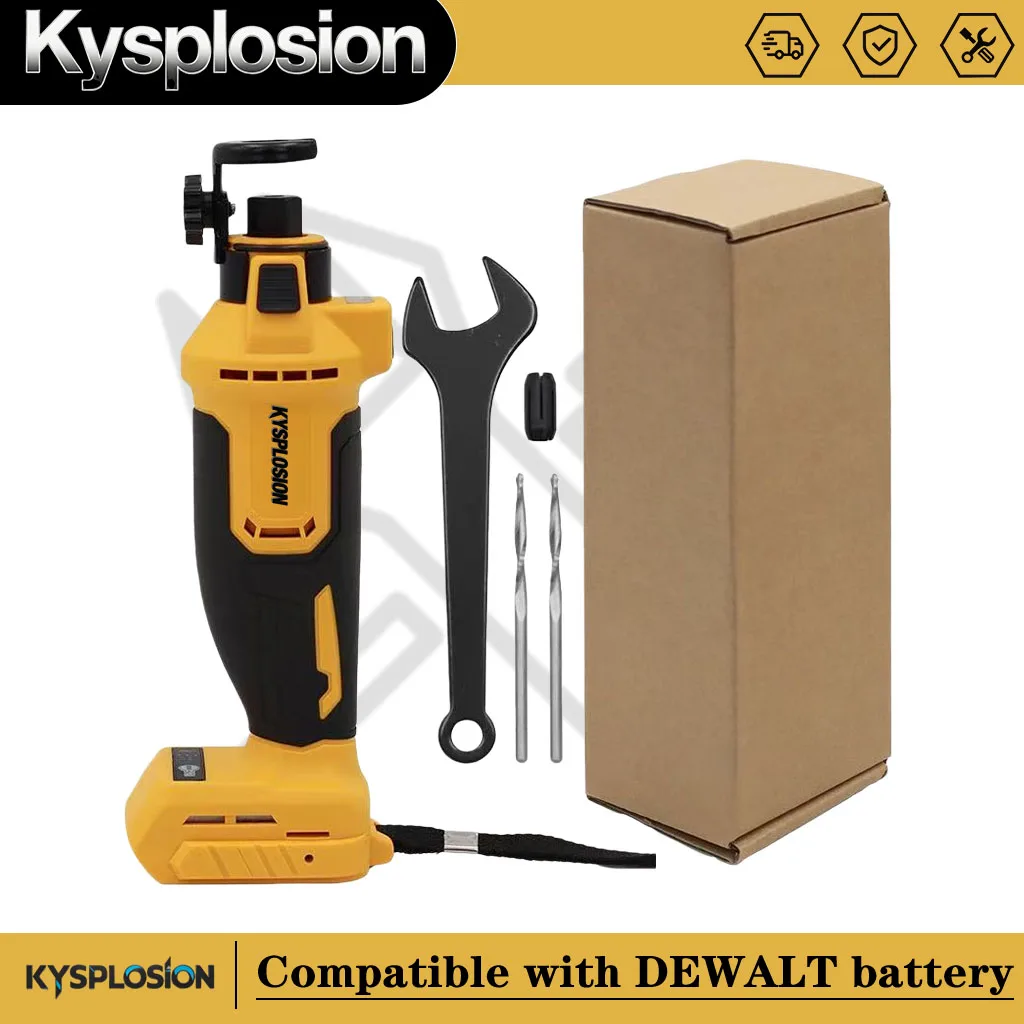 kys 40MM Brushless Electric Drywall Cut-Out Tool 3 Speed Handheld Cutting Wood Sheetrock Power Tools For dewalt 21V Battery
kys 40MM Brushless Electric Drywall Cut-Out Tool 3 Speed Handheld Cutting Wood Sheetrock Power Tools For dewalt 21V Battery