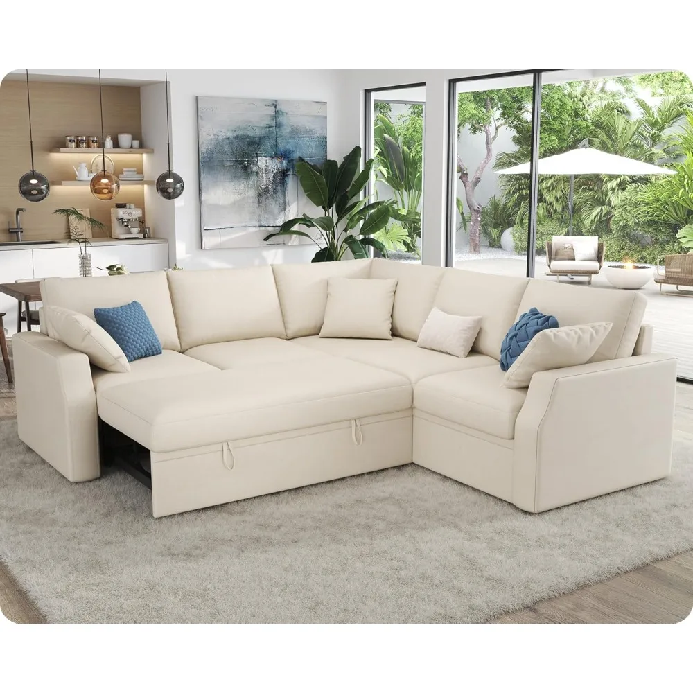85 Inch Sofa Bed, Oversized L Shape Couch with Pull Out Bed & Storage Seat, Oversized Reversible Sleeper Sofa, Customized
85 Inch Sofa Bed, Oversized L Shape Couch with Pull Out Bed & Storage Seat, Oversized Reversible Sleeper Sofa, Customized