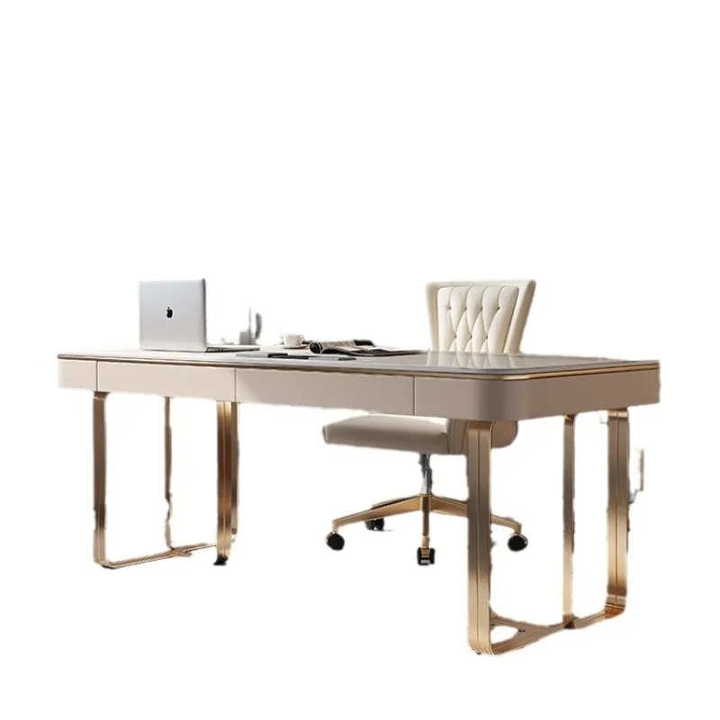 Italian light luxury rock slab desk simple home designer study computer desk writing desk study
Italian light luxury rock slab desk simple home designer study computer desk writing desk study