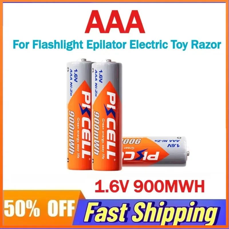 50pcs 1.6V 900MWH AAA NI-Zn Rechargeable Batteries for Flashlight Epilator Electric Toy Razor Mouse Alarm Clock
50pcs 1.6V 900MWH AAA NI-Zn Rechargeable Batteries for Flashlight Epilator Electric Toy Razor Mouse Alarm Clock