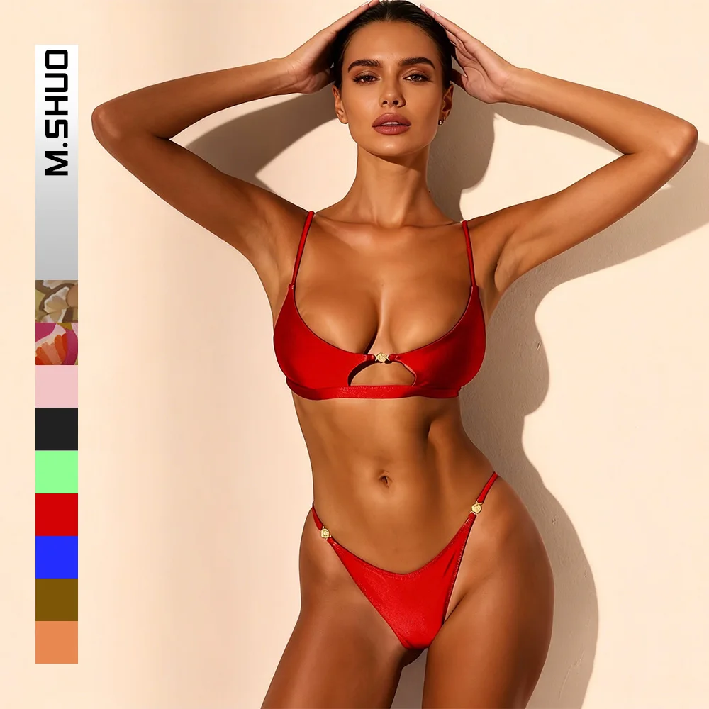 Sexy Bikinis New Two Piece Suit 2026 Bathsuit Sexy Bikini Sets Hollow Out Swimsuit String Bathwear Low Waist Swimwear
Sexy Bikinis New Two Piece Suit 2026 Bathsuit Sexy Bikini Sets Hollow Out Swimsuit String Bathwear Low Waist Swimwear