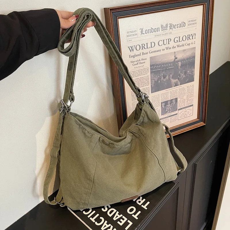 Korean Fashion Shoulder Crossbody Bags for Women 2026 Canvas Student Brand Ladies Bag Large Size Messenger Bag Designer Handbags
Korean Fashion Shoulder Crossbody Bags for Women 2026 Canvas Student Brand Ladies Bag Large Size Messenger Bag Designer Handbags