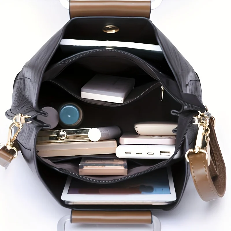 Модная женская кожаная сумка большой вместимости, однотонная сумка через плечо на одно плечо, подходящая для поездок на работу и банкетов
Модная женская кожаная сумка большой вместимости, однотонная сумка через плечо на одно плечо, подходящая для поездок на работу и банкетов