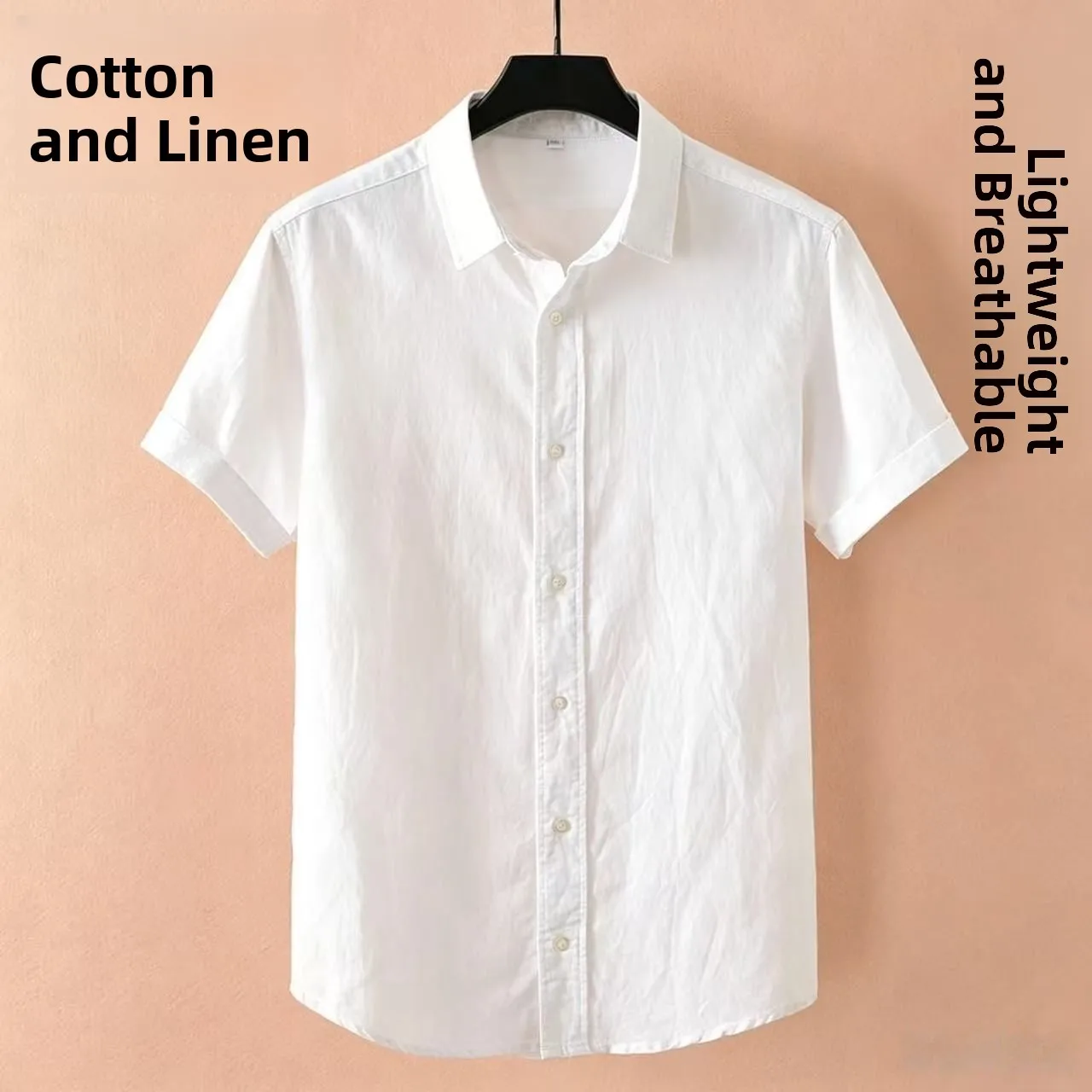 Lightweight Cotton Linen Men's Shirt Short Sleeve Casual Style Summer Breathable Slim Fit White Casual Shirt Comfortable Skin...
Lightweight Cotton Linen Men's Shirt Short Sleeve Casual Style Summer Breathable Slim Fit White Casual Shirt Comfortable Skin...