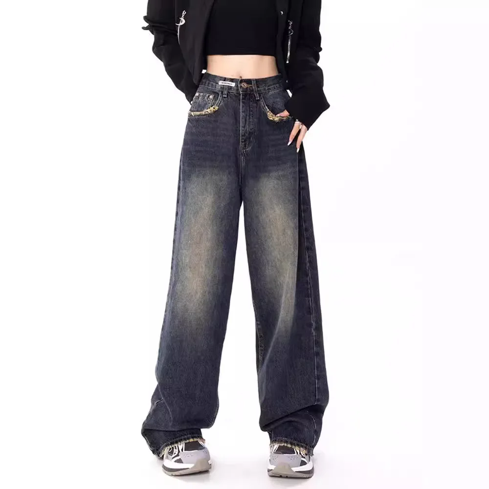 Denim Pants Women Floor Length Mom Jeans Y2k Wide Leg Long Pants Slim Fit High Waist Straight Trousers Streetwear Splice Vintage
Denim Pants Women Floor Length Mom Jeans Y2k Wide Leg Long Pants Slim Fit High Waist Straight Trousers Streetwear Splice Vintage