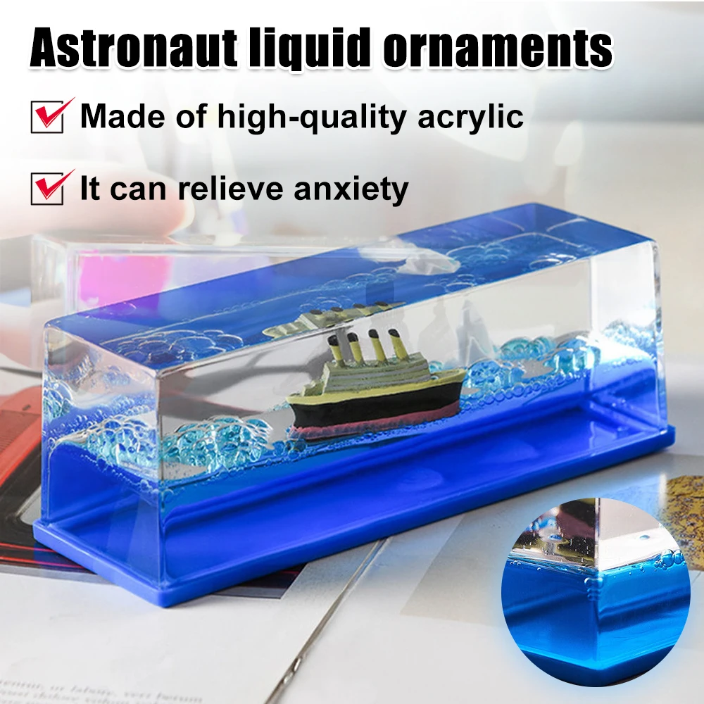 Titanic Cruise Ship Body Sea Ship Drift Bottle Liquid Hourglass Desktop Decoration Creative Cruise Ship Stress Relief Toys
Titanic Cruise Ship Body Sea Ship Drift Bottle Liquid Hourglass Desktop Decoration Creative Cruise Ship Stress Relief Toys