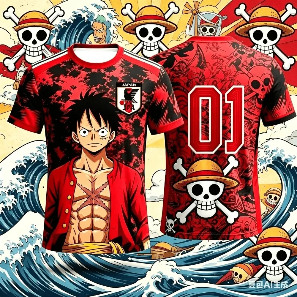 2026 New Japan One Piece Luffy Football Shirt Summer Fashion Casual Men's Women T-shirt Top Men Kids Breathable Tee Shirt
2026 New Japan One Piece Luffy Football Shirt Summer Fashion Casual Men's Women T-shirt Top Men Kids Breathable Tee Shirt