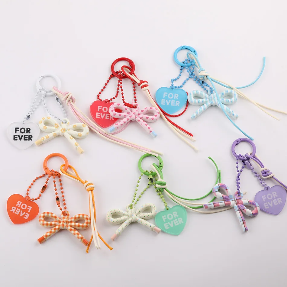 6pcs Butterfly Knot Heart Keychain Pendant DIY Handmade Materials for Bag Phone Case Decorative Accessories
6pcs Butterfly Knot Heart Keychain Pendant DIY Handmade Materials for Bag Phone Case Decorative Accessories