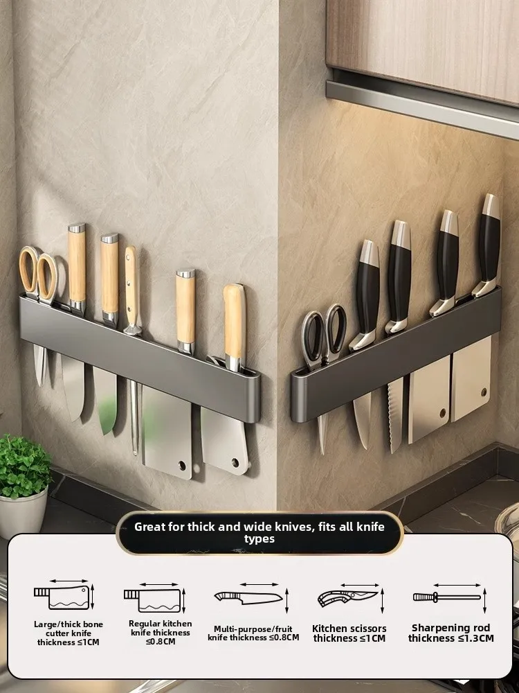 Stainl Steel Kitchen Knife Ra Wall Mounted Storage Holder Home Use Cutlery Organizer No Drilling Required Knife Stand
Stainl Steel Kitchen Knife Ra Wall Mounted Storage Holder Home Use Cutlery Organizer No Drilling Required Knife Stand