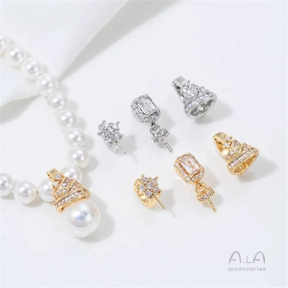 Micro-inlaid Zircon 14K Gold Hanging Sheep Eye Beads, Towan Buckle Pearl Pendant Buckle DIY Necklace Jewelry Accessories
Micro-inlaid Zircon 14K Gold Hanging Sheep Eye Beads, Towan Buckle Pearl Pendant Buckle DIY Necklace Jewelry Accessories