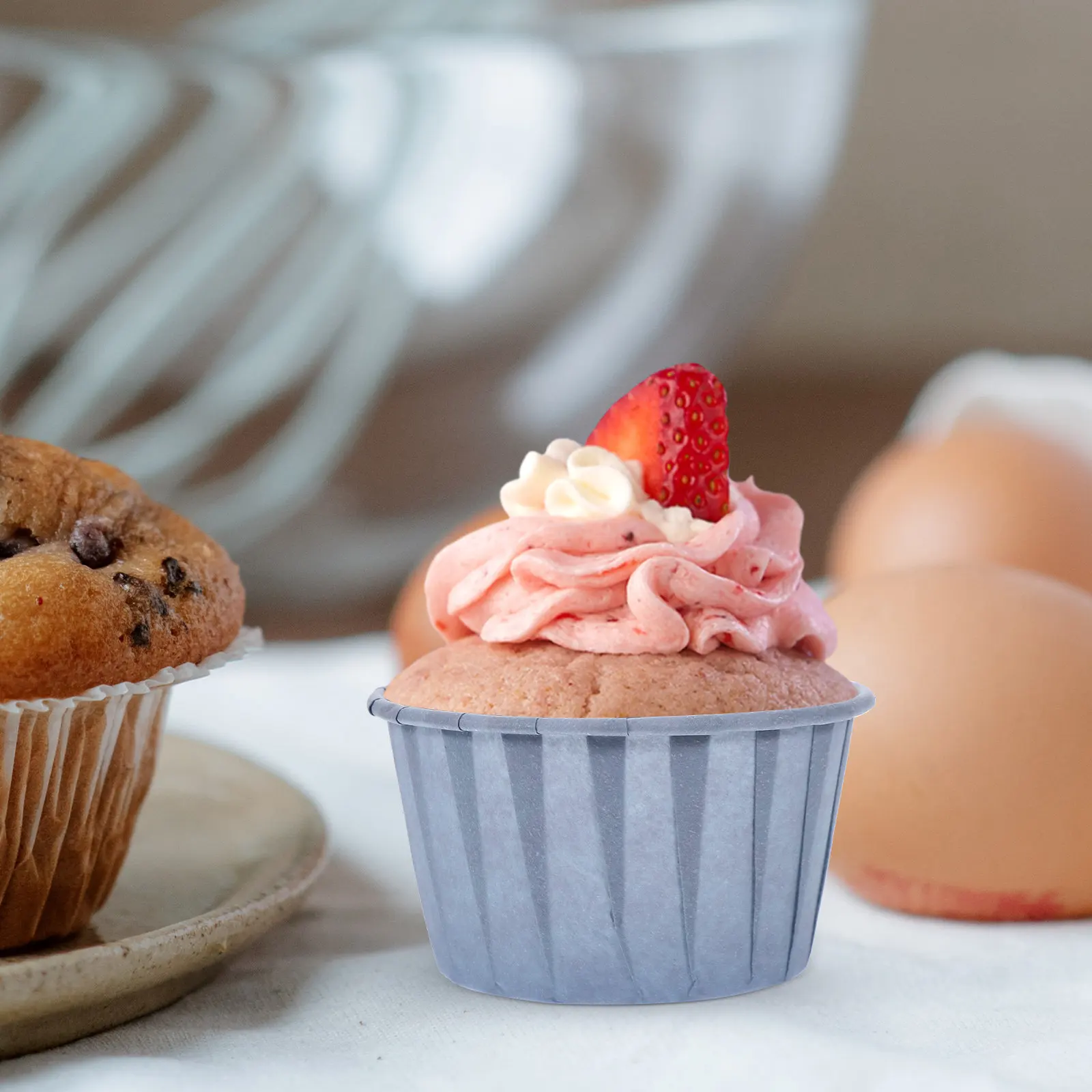 100pcs Heat-Resistant Paper Cake Cups For Muffins Cupcakes Baking Desserts Wedding Tea Party Bakery Restaurant Use
100pcs Heat-Resistant Paper Cake Cups For Muffins Cupcakes Baking Desserts Wedding Tea Party Bakery Restaurant Use
