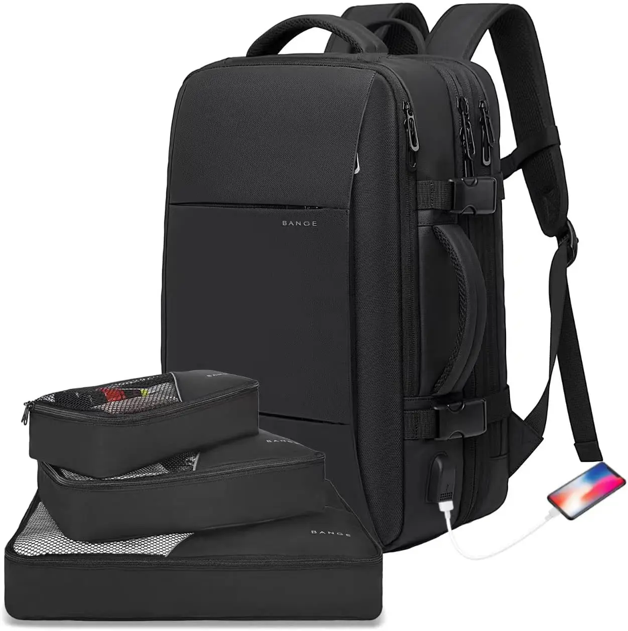35L Lightweight Travel Laptop Backpack, 17.3 inch Expandable Business Rucksack with USB Charging, Waterproof Daypack for Men
35L Lightweight Travel Laptop Backpack, 17.3 inch Expandable Business Rucksack with USB Charging, Waterproof Daypack for Men