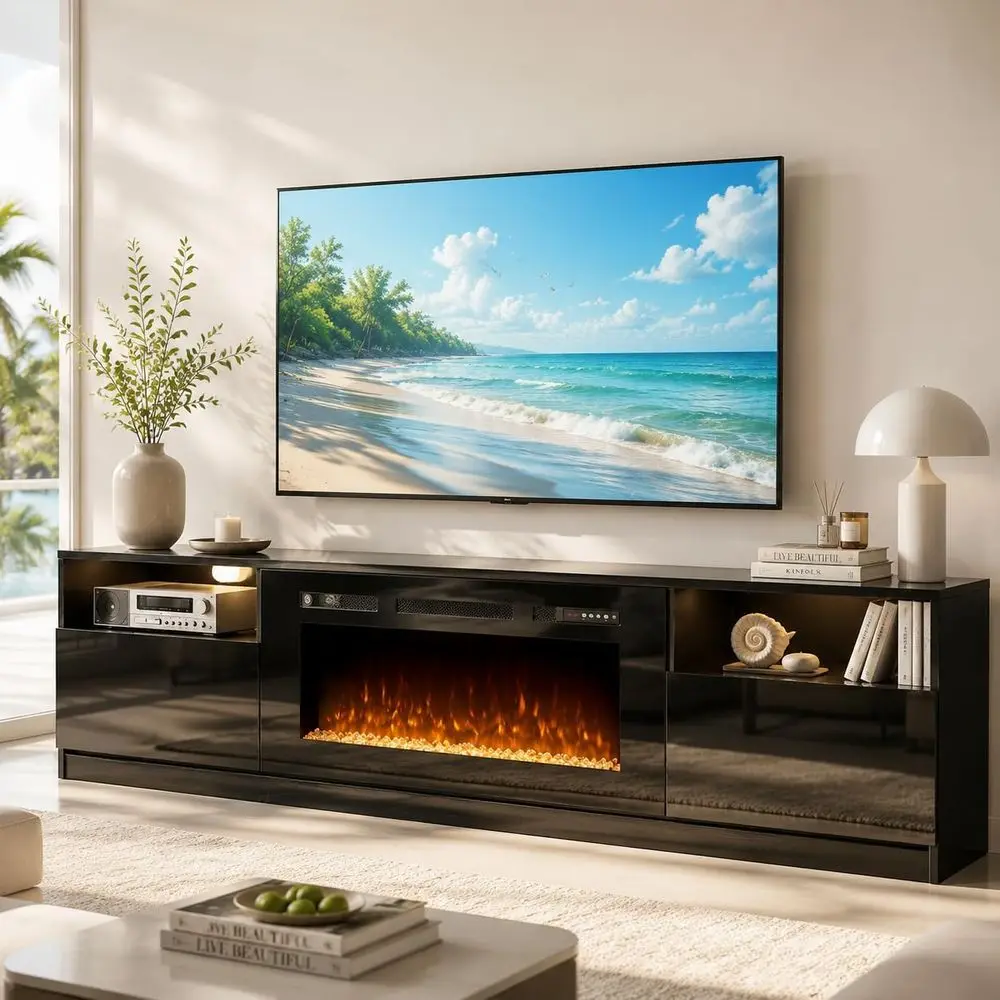 70" ireplace TV Stand or TVs Up to 80",Entertainment Center with 36” Electric ireplace and 12 ColLED Lights,Large TV ole with St
70" ireplace TV Stand or TVs Up to 80",Entertainment Center with 36” Electric ireplace and 12 ColLED Lights,Large TV ole with St