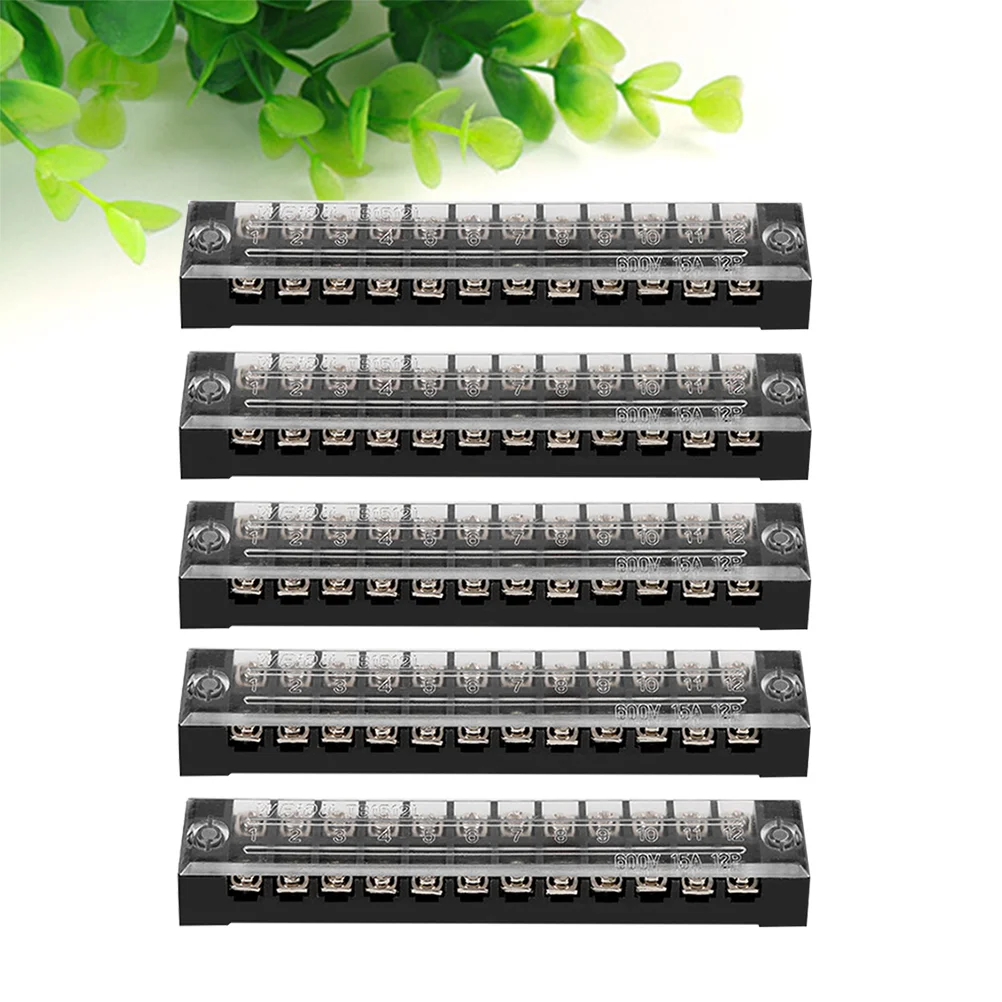 5PCS 12-Position Wire Connector Barrier Terminal Strip Block 15A Terminal Barrier Strip Electrical Wire Terminal Connector
5PCS 12-Position Wire Connector Barrier Terminal Strip Block 15A Terminal Barrier Strip Electrical Wire Terminal Connector