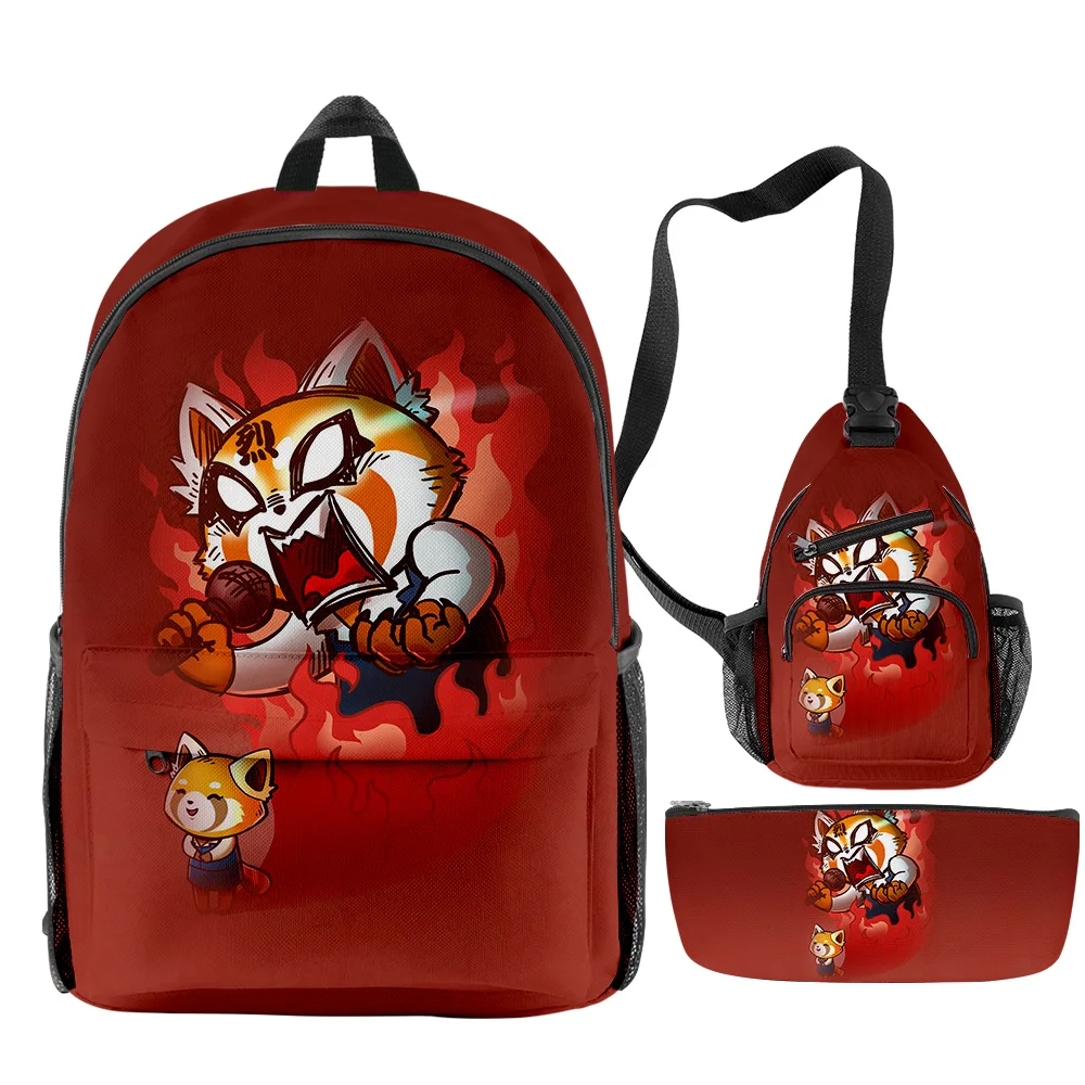 Luxury Popular Funny Aggretsuko 3D Print 3pcs/Set pupil School Bags Travel Laptop Backpack Chest Bag Pencil Case
Luxury Popular Funny Aggretsuko 3D Print 3pcs/Set pupil School Bags Travel Laptop Backpack Chest Bag Pencil Case