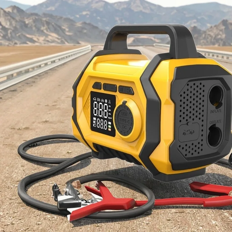 12V Car Emergency Starting Power Supply High-Pressure Air Pump Power Bank Blower Compressor Integrated for Truck Use
12V Car Emergency Starting Power Supply High-Pressure Air Pump Power Bank Blower Compressor Integrated for Truck Use