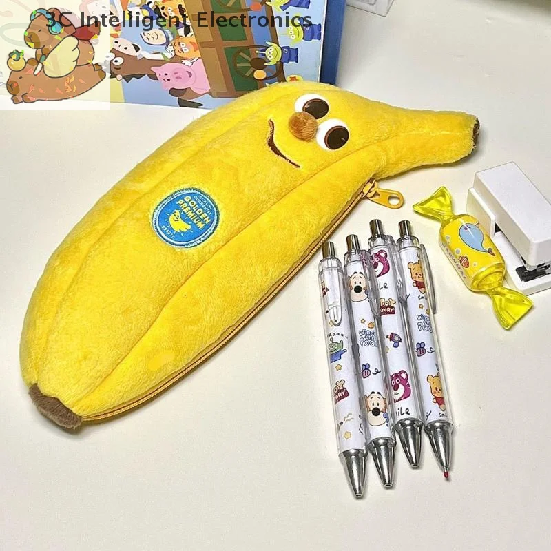 1PC Charming Cartoon Banana Pencil Pouch, Plush Storing Bag, Vanity Case, Fun and Creative Gift, School Supplies Holder
1PC Charming Cartoon Banana Pencil Pouch, Plush Storing Bag, Vanity Case, Fun and Creative Gift, School Supplies Holder