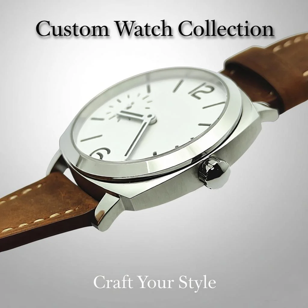 Custom watches 42mm men's fashion waterproof watches adapt to the digital display of ST3600 sapphire glass leather strap
Custom watches 42mm men's fashion waterproof watches adapt to the digital display of ST3600 sapphire glass leather strap