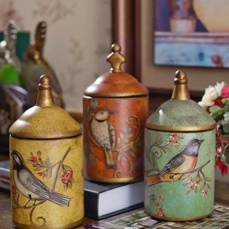 Classic Fashion Pastoral Bird Printing Ceramic Storage Tank Utensil Multifunction Kitchen Tea Coffee Sugar Household Saving Tank
Classic Fashion Pastoral Bird Printing Ceramic Storage Tank Utensil Multifunction Kitchen Tea Coffee Sugar Household Saving Tank