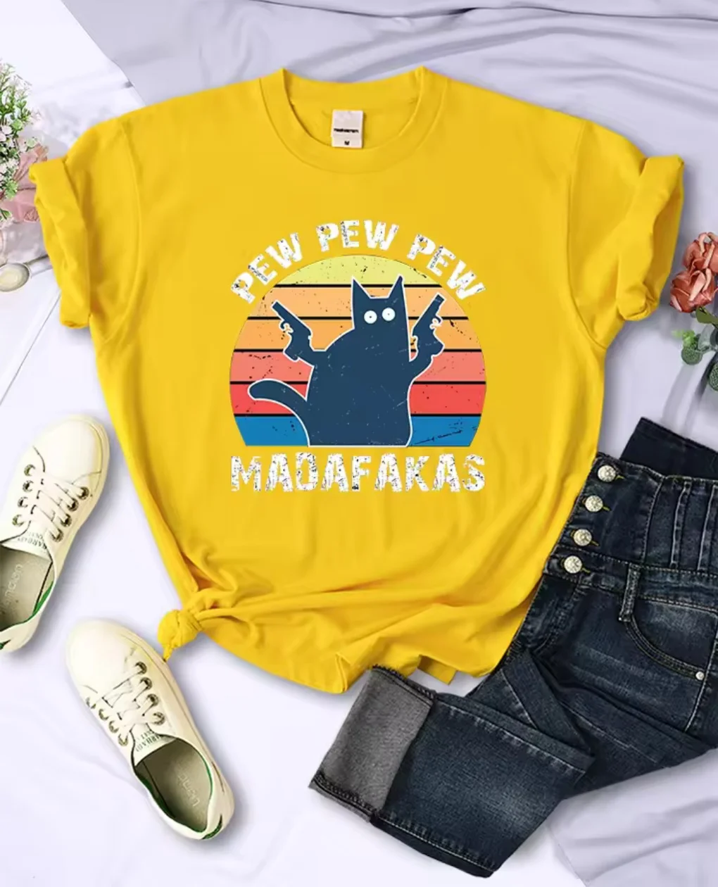Футболка PeyoPeyo Madafaks Cat Girl, уличная дышащая детская футболка с короткими рукавами и героями мультфильмов, повседневный топ в стиле ретро, футболки для мальчиков и девочек
Футболка PeyoPeyo Madafaks Cat Girl, уличная дышащая детская футболка с короткими рукавами и героями мультфильмов, повседневный топ в стиле ретро, футболки для мальчиков и девочек