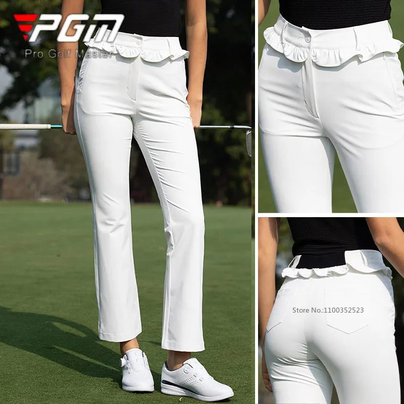 Женские спортивные брюки Pgm Golf с высокой талией, весенне-летние брюки, женские узкие брюки для гольфа с рюшами, дышащая мягкая спортивная одежда
Женские спортивные брюки Pgm Golf с высокой талией, весенне-летние брюки, женские узкие брюки для гольфа с рюшами, дышащая мягкая спортивная одежда