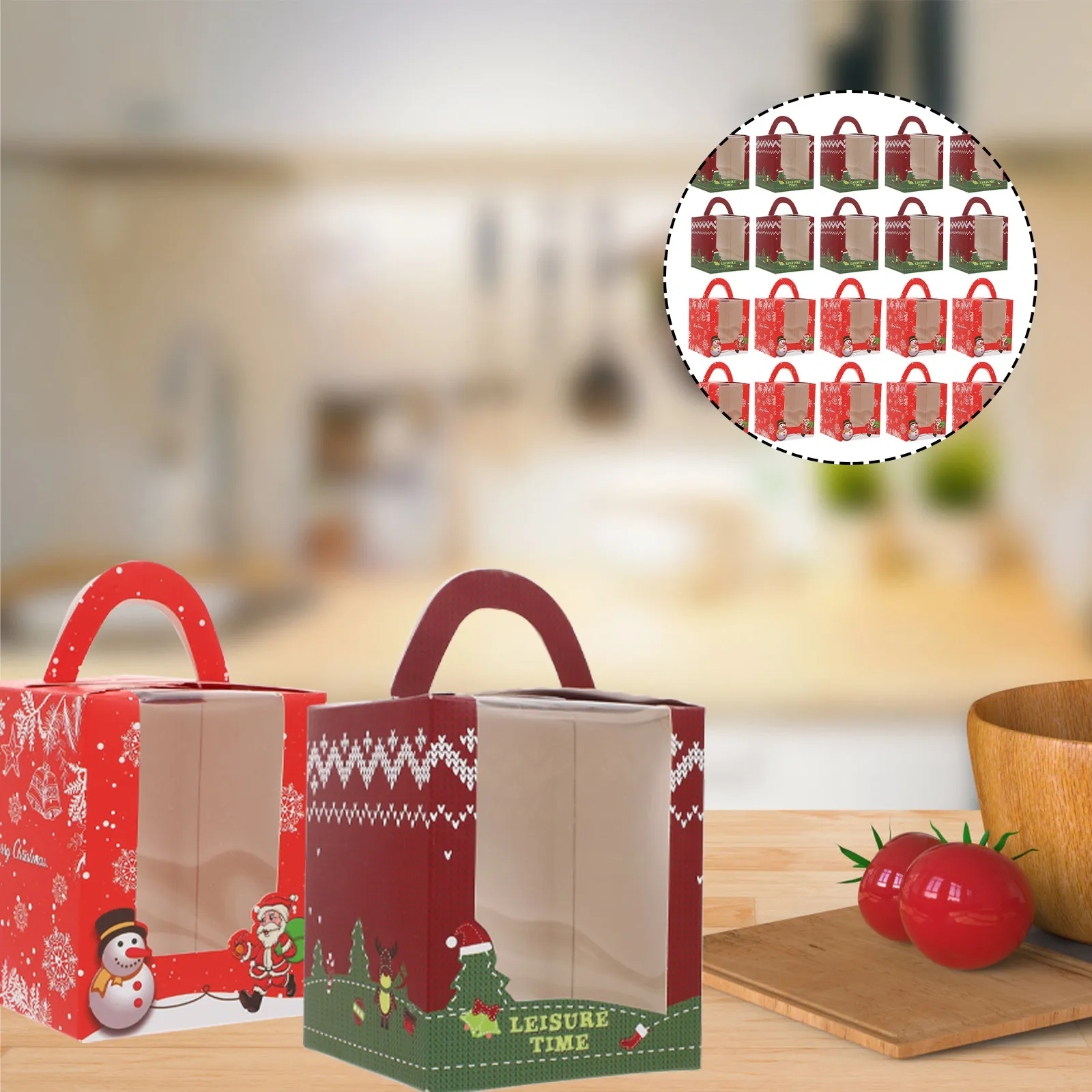 20Pcs Christmas Cupcake Boxes Retro Style Dessert Holders Perfect for Wedding Party Christmas Decorations Storage
20Pcs Christmas Cupcake Boxes Retro Style Dessert Holders Perfect for Wedding Party Christmas Decorations Storage