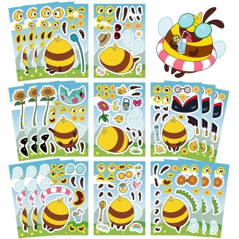 U75B 24PCS Make a Face Puzzle Pattern Sticker Decals For Tablets Customization PVC Material Waterproof Design
U75B 24PCS Make a Face Puzzle Pattern Sticker Decals For Tablets Customization PVC Material Waterproof Design