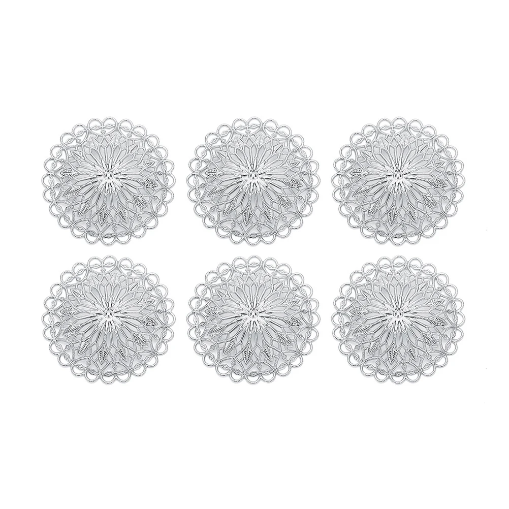 10pcs Fashion Clothing Accessories Delicate Flower Metal Cockade Wear Decor Jewelry Making Material Lightweight Portable
10pcs Fashion Clothing Accessories Delicate Flower Metal Cockade Wear Decor Jewelry Making Material Lightweight Portable
